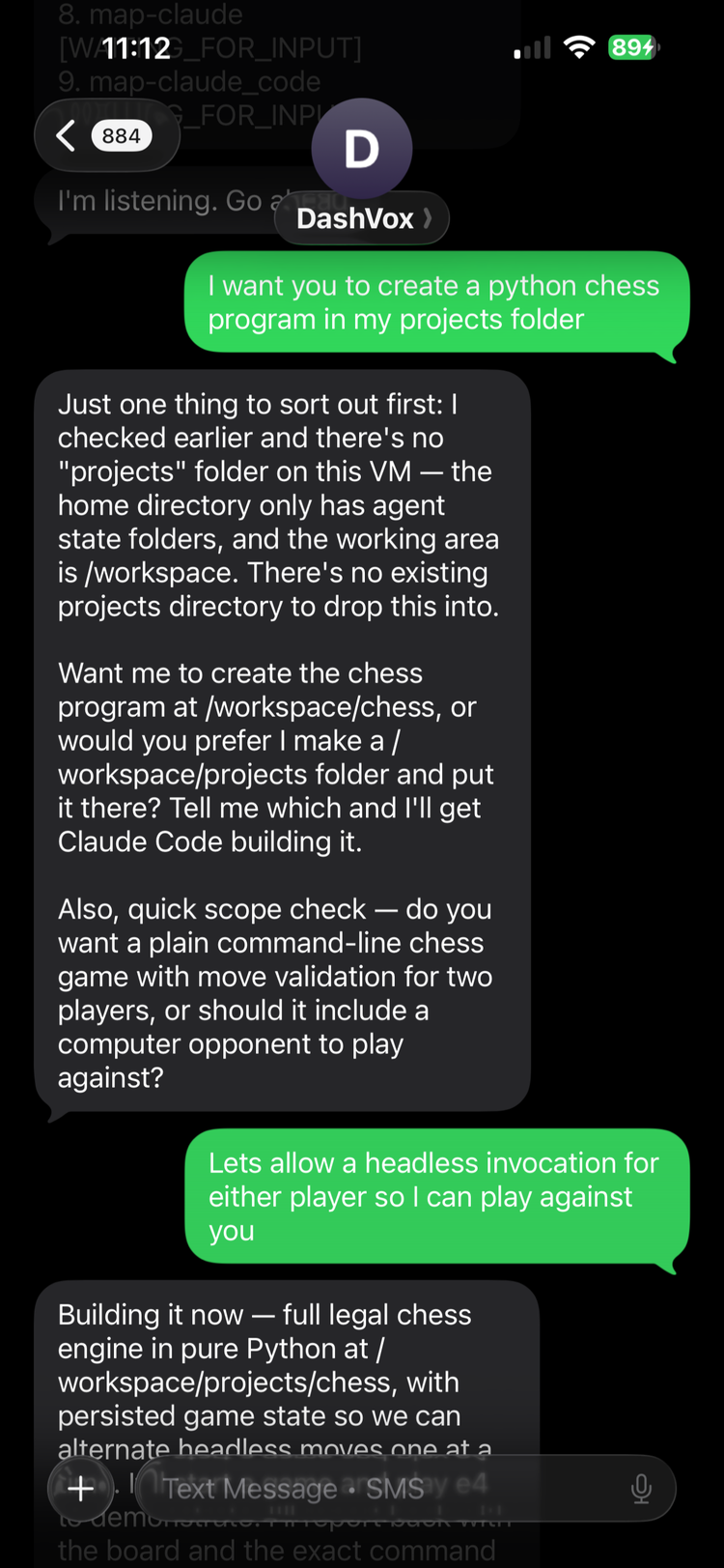SMS assistant